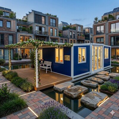 Compact expandable modular house